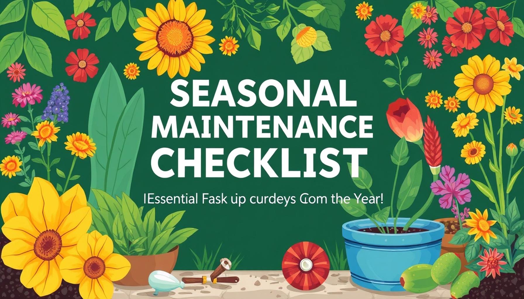 Seasonal Maintenance Checklist: Essential Tasks for Every Gardener Throughout the Year